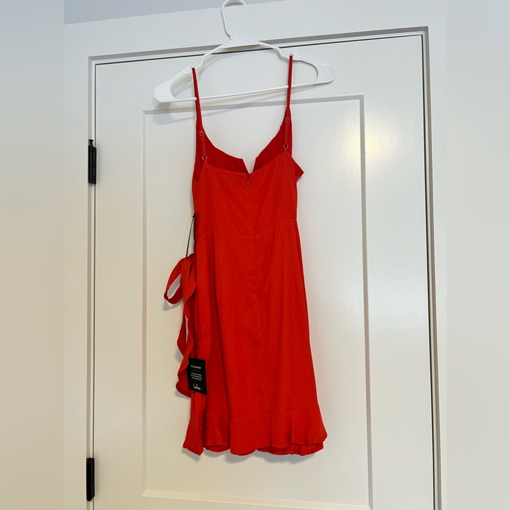 Lulu's Red Ruffle Mini Dress - Picture 6 of 12